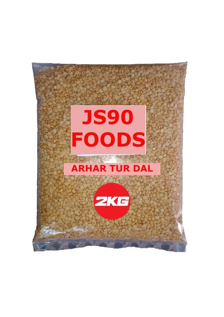 JS90 FOODS 2kg Arhar Dal | Toor Dal | Protein-Rich Pigeon Pea Lentils – Wholesome & Nutritious Choice for Everyday Cooking