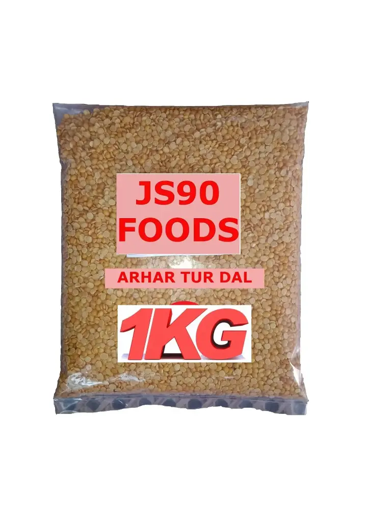 JS90 FOODS 1kg Arhar Dal | Toor Dal | Protein-Rich Pigeon Pea Lentils – Wholesome & Nutritious Choice for Everyday Cooking