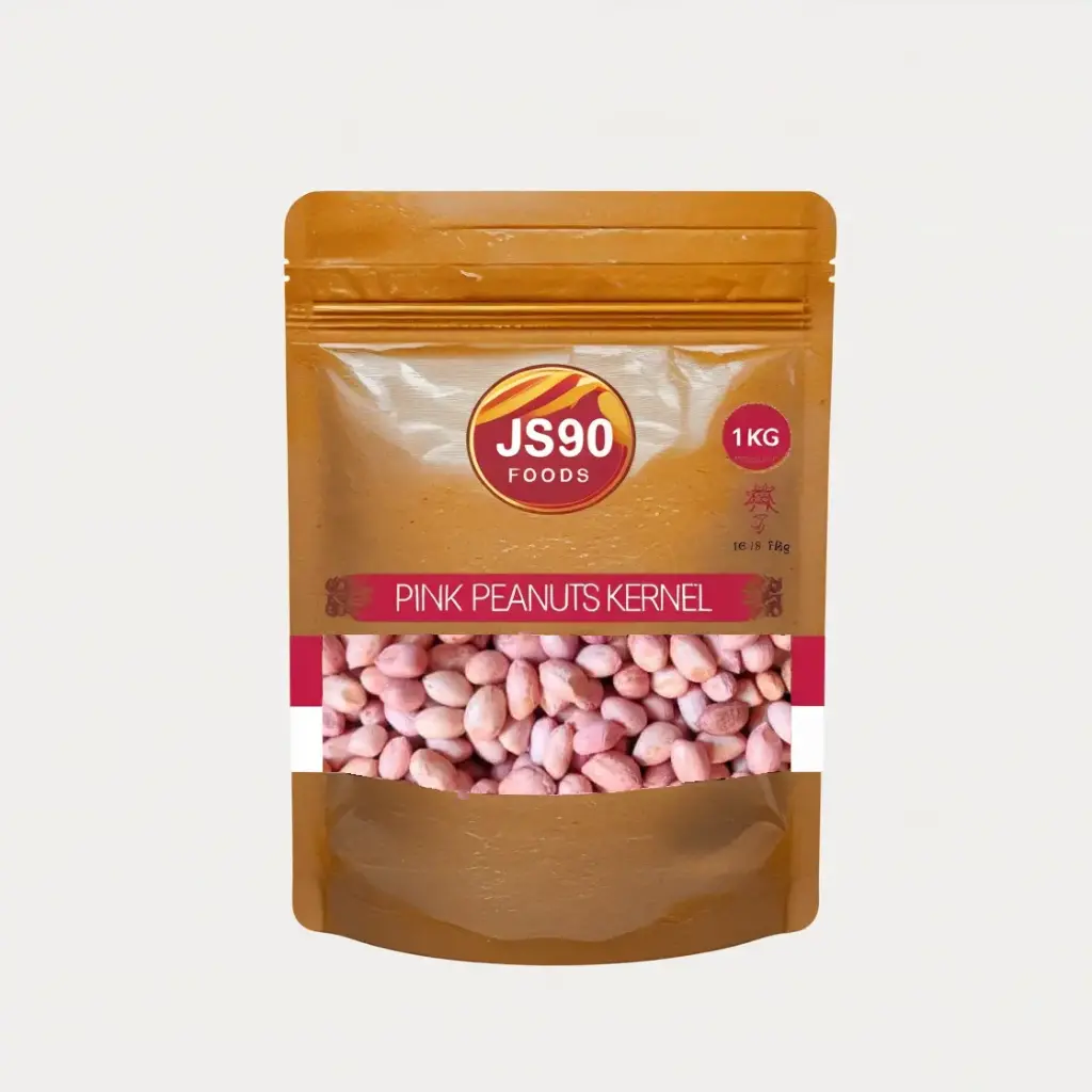 1Kg JS90 FOODS Premium Pink Peanuts (Moongfali Giri) 1kg | Raw & Unpolished | Naturally Sweet & Superior Taste Compared to Red Peanuts | High Protein & Fiber | Ideal for Snacking & Cooking