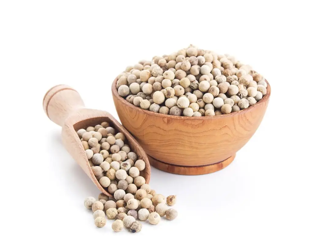 JS90 FOODS 50GM Safed Mirch (Sabut Whole White Pepper) – Mild & Aromatic Spice for Cooking, Seasoning & Health Benefits