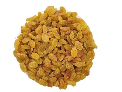 JS90 FOODS 2Kg Kishmish Raisins | Small Round Golden Raisins | Premium Quality, Naturally Sweet & Healthy Dry Fruit