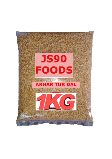 JS90 FOODS 1kg Arhar Dal | Toor Dal | Protein-Rich Pigeon Pea Lentils – Wholesome & Nutritious Choice for Everyday Cooking